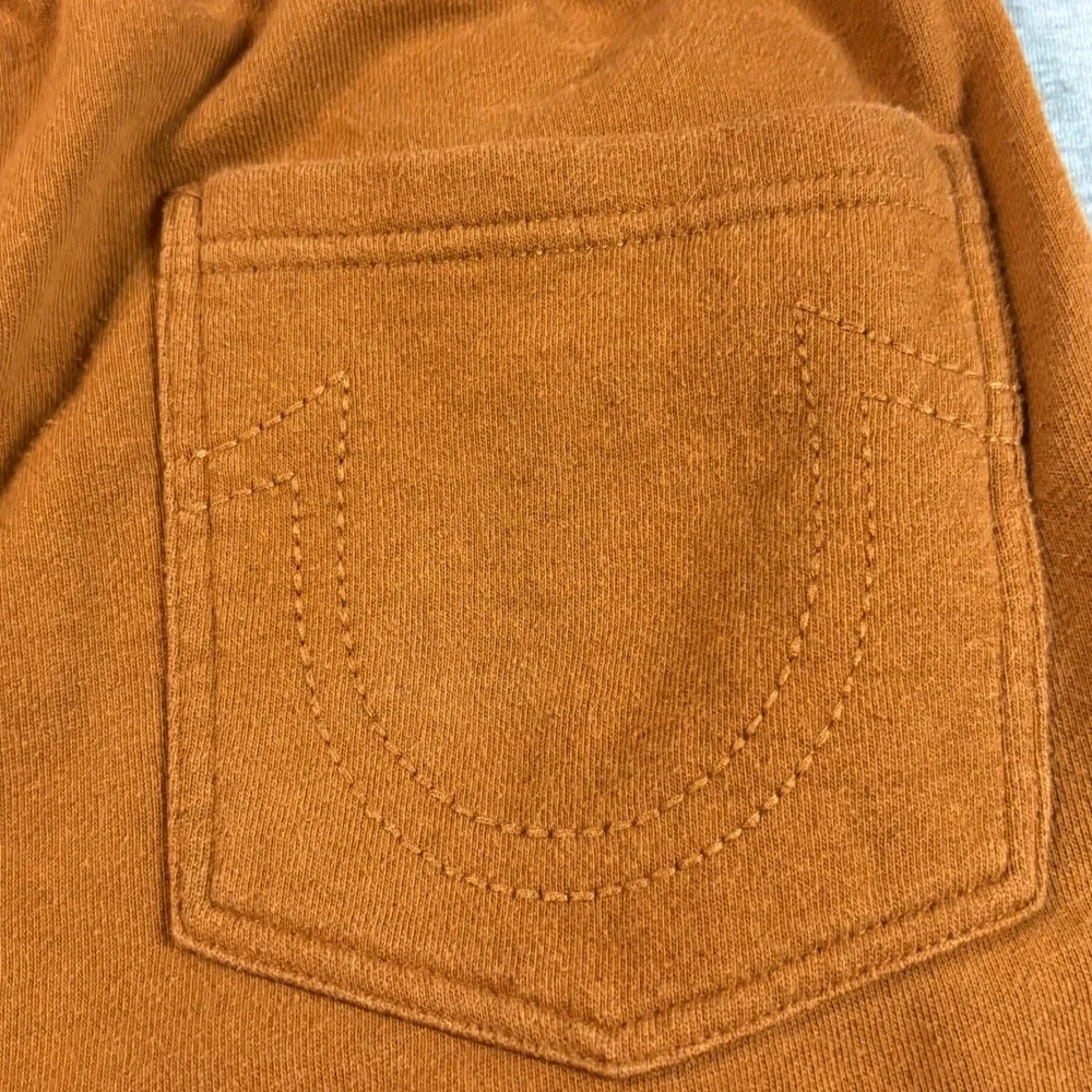 True Religion Revolt Joggers Mens Medium Burnt Orange Rust Buddha Half Logo